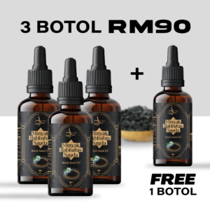 3 Botol 1 Free Minyak Habbatus Sauda Al-Khair